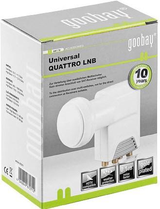 Actual product image Goobay Universal Quattro LNB (Quattro LNB, 40mm)