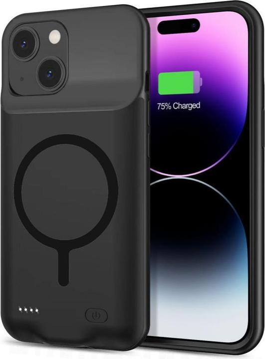 Actual product image Tech-Protect PowerCase case for iPhone 15 with MagSafe and 7000mAh power bank - black (Apple iPhone 15)