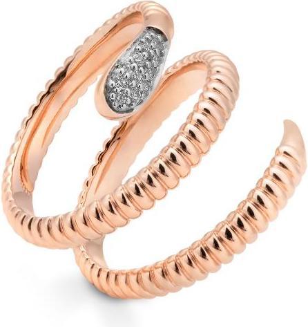 Breuning RING - BRILL. 0,083 Ct. H/si (60, 750/18 K Gold)
