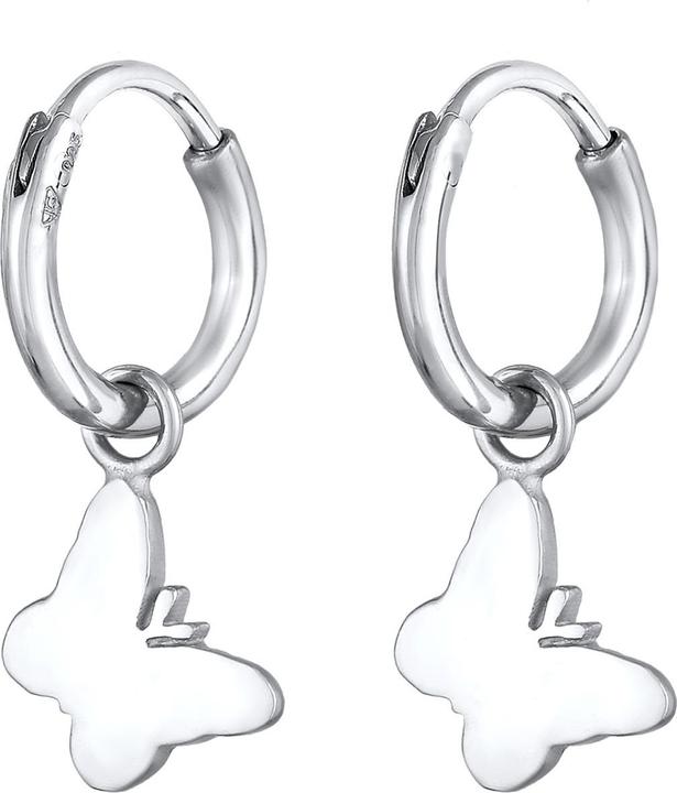 Elli Ohrringe Creolen Schmetterling 925 Silber (925er Sterling Silber)