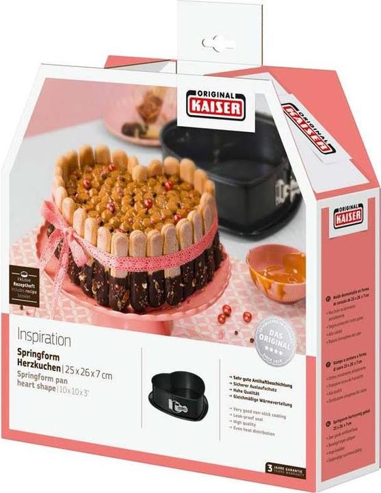 Produktbild Kaiser Springform Herzkuchen Inspiration Herzkuchen 25 x 26 x 7 cm (26 cm)