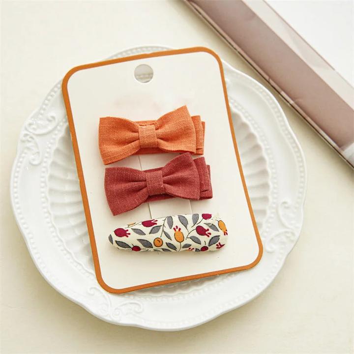 Produktbild Activity Board Adorable Floral Bow Hair Clips - Perfekte Kopfbedeckung Zubehör (3 Stk.)