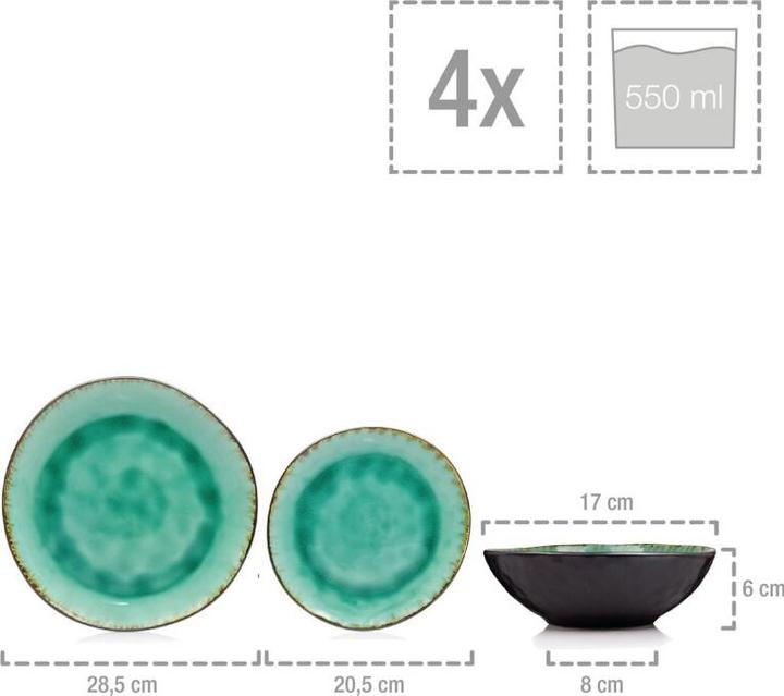 Actual product image Sänger Geschirr Palm Beach dinner service (12 Piece)