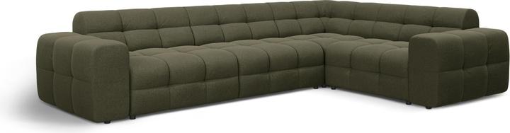 Actual product image Micadoni Velvet Right Corner Sofa, "Kendal", 6 Seats, 332x231x79Made in Europe (Corner sofa)