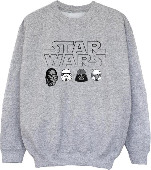 Star Wars Character Heads Sweatshirt Jungen