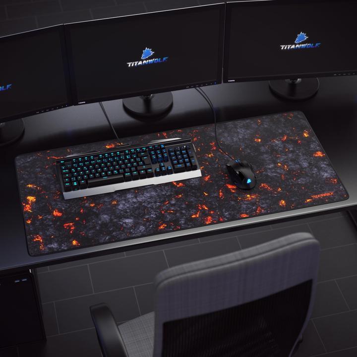 Immagine prodotto Titanwolf Tappetino per mouse da gioco XXL, tessuto liscio, tappetino per mouse veloce 900 x 400 mm, grande (XXL)