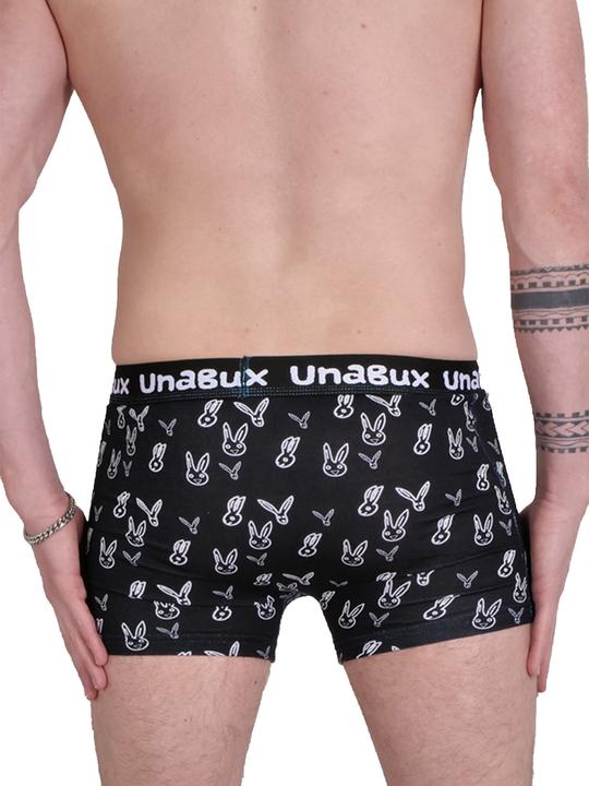 Produktbild Unabux Boxer BLACK WHITE RABBIT (M, 2er Pack)