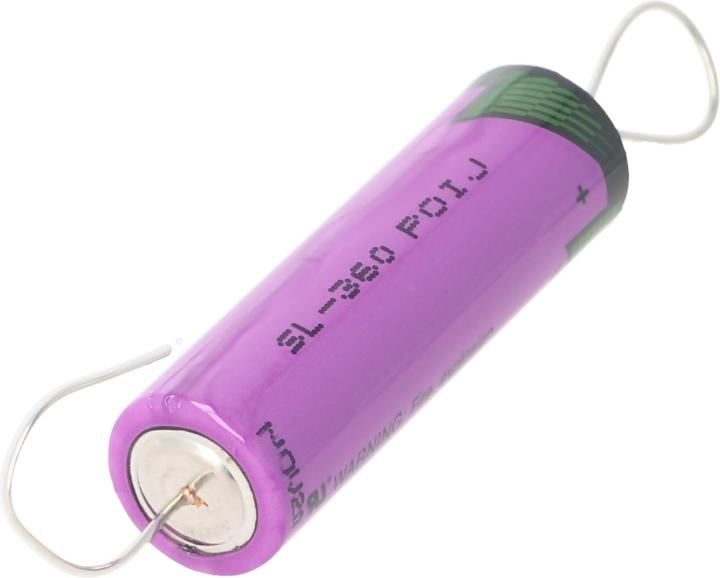Actual product image Tadiran Batterie SL-360/P Axialer Draht (1 pcs., AA, 20 mAh)