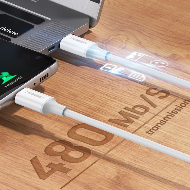 Produktbild Ugreen USB-C Power Delivery QC 3.0 20V 3A 60W (1 m, USB 2.0, 60 W)