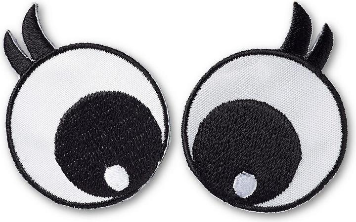 Produktbild Prym Applikation Applikation Augen, schwarz/weiss mit Wimpern 2 Stk. (2 x)