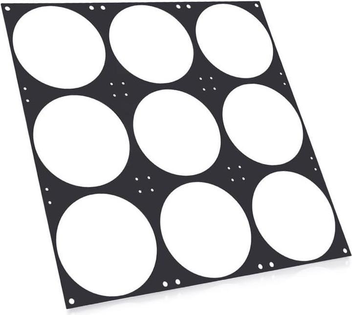 Actual product image Alphacool Nova 1080 fan shroud 9x120mm - Black