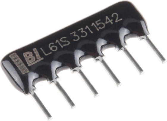 Actual product image OEM Resistor network 5 resistors/6pins 330 Ohm