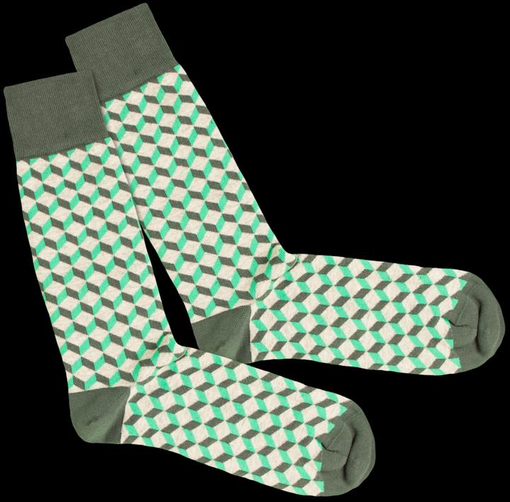 Actual product image DillySocks Gray Dicing (pack of 3)