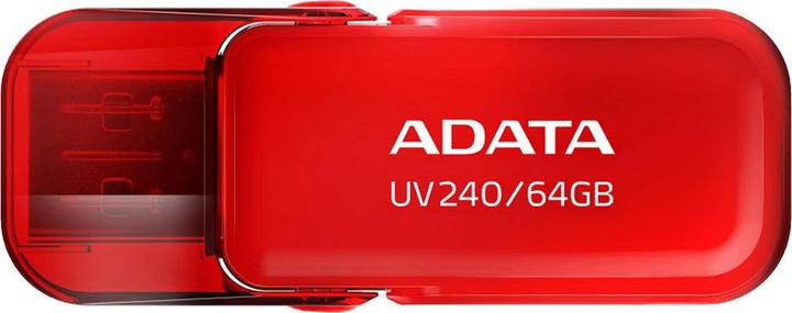 Actual product image Adata UV240 64GB USB Flash Drive, Red (64 GB, USB-A)