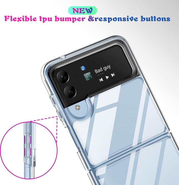 Immagine prodotto PhoneLook Coque Gel trasparente Silicone Super Clear flessibile (Samsung Galaxy Z Flip4)