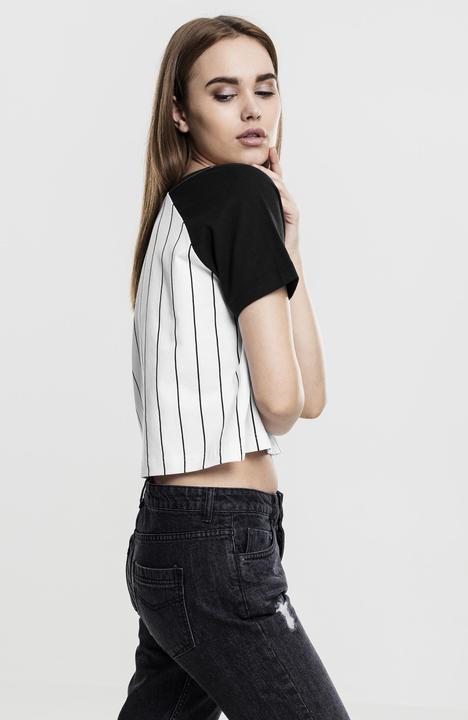Actual product image Urban Classics Ladies Cropped Baseball Tee (M)