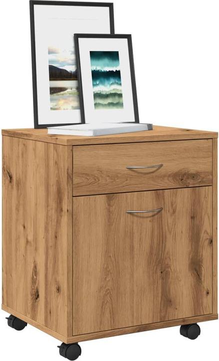 Produktbild VidaXL Rollcontainer Rollschrank Bürocontainer Büroschrank Schrank Artisan-Eiche (45 x 38 x 54 cm)