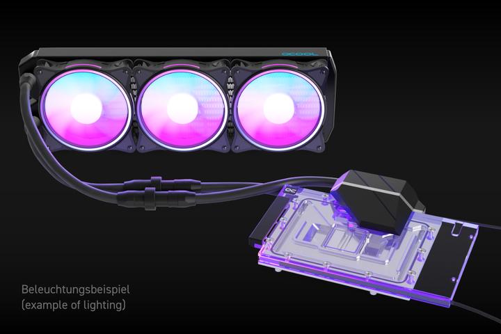 Image du produit Alphacool Eiswolf 2 AIO - 360mm RTX 4080 Strix avec plaque arrière