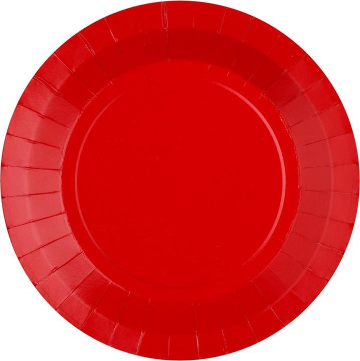 Produktbild Santex Assiettes unies - 22 cm - Rouge (10 x)