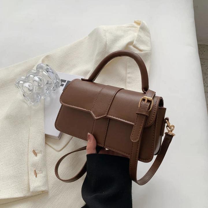 Only-Bags.Store Pu Leder Umhängetasche Handtasche - Crossbody Taschen Vintage Unterarm Tasche Quadrat Satchel