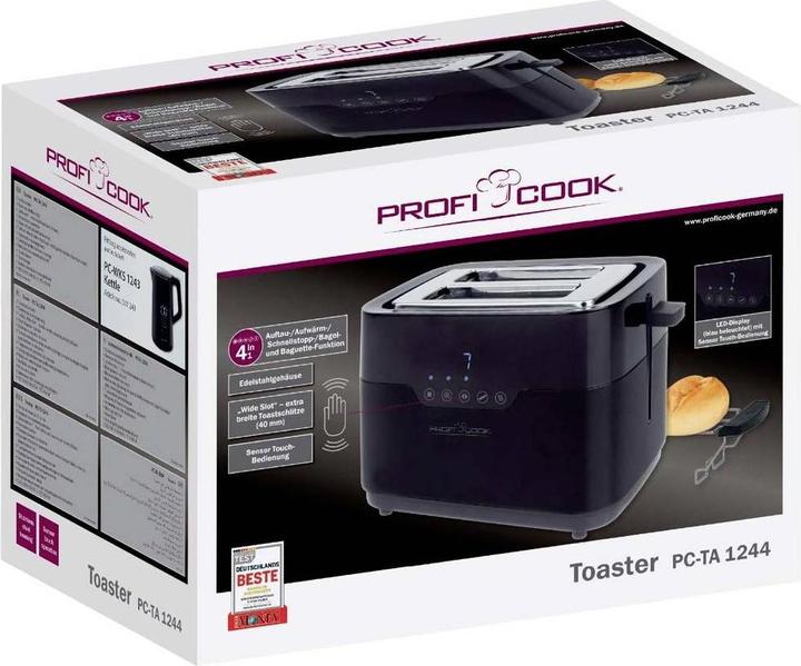 Image du produit Proficook PC-TA 1244 Sensor Touch acier inoxydable-noir