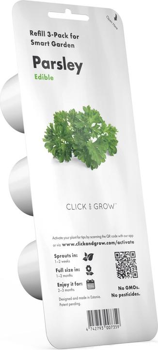 Actual product image Click and Grow Substrate capsule curly parsley (Herb seeds)