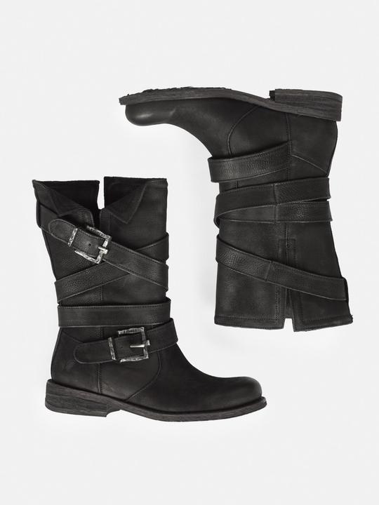 Produktbild Felmini GREDO 8562 Biker Boots mit zwei dekorativen Schnallen. Eine Verschmelzung von robustem Stil und urba (40)