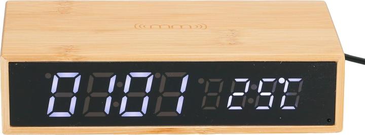 Produktbild Mikamax Bamboo Wireless Charger Clock (15 W)