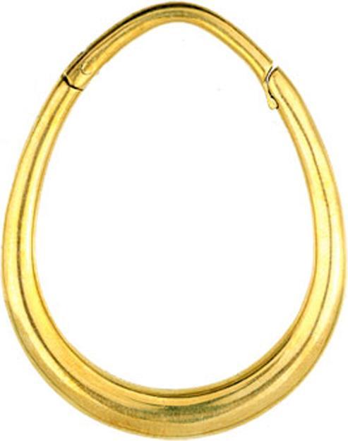 Star Piercing Segmentring klappbar vergoldet Ei (Messing)