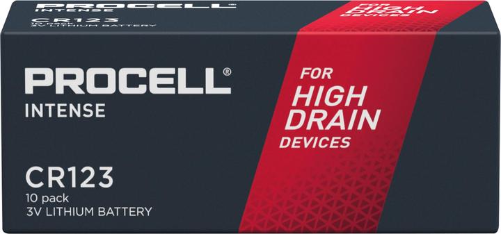 Duracell Battery Lithium, CR123A, 3V (10 pcs., CR123A, 1600 mAh)