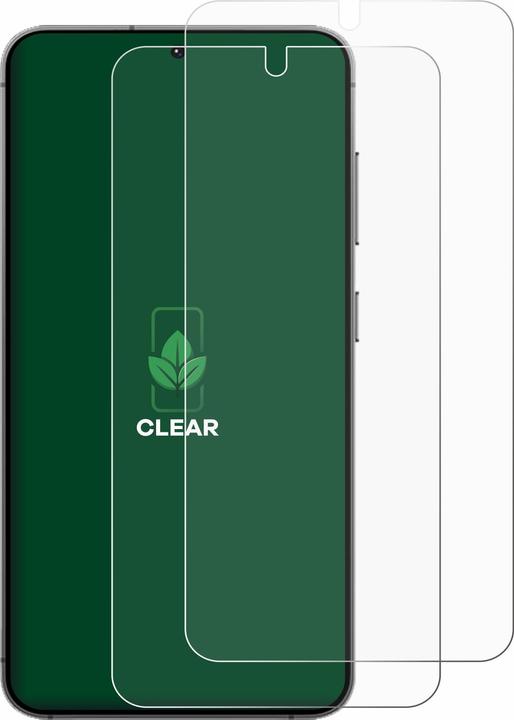 Produktbild ScreenLeaf Schutzfolie nachhaltiger Displayschutz Displayschutzfolie Folie Klar Transparent (2 Stück, Samsung Galaxy S24+)