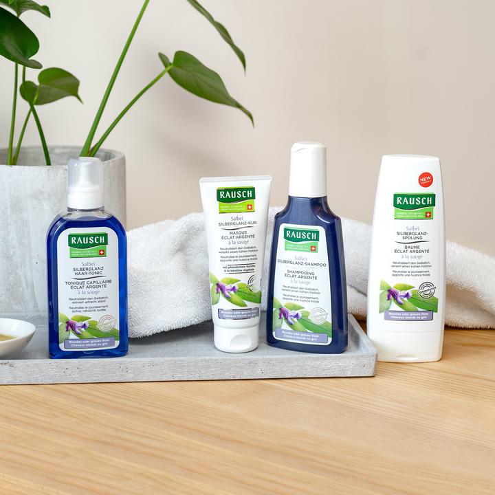 Image du produit Rausch Shampooing éclat argenté à la sauge (n) 200 ml (200 ml, Shampoing liquide)
