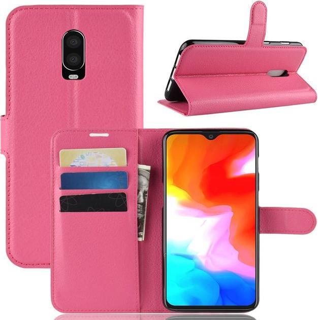 Actual product image MU Classic Litchi Leather Bookcover Series (OnePlus 6T)