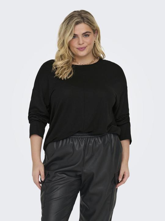 Produktbild Only Curvy einfarbiges Oberteil mit langen Ärmeln (M)