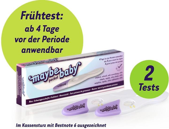 Actual product image maybe-baby Pregnancy Early test (2 x)