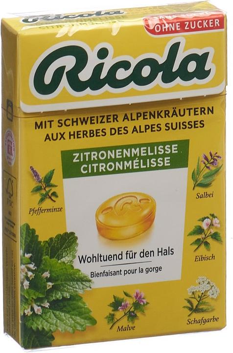 Image du produit Ricola citron mélisse bonbons sans sucre avec stevia pastilles (1 pcs, 50 g)