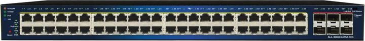 Actual product image Allnet Switch smart managed Layer2 54 Port - 48x 1 GbE - PoE Budget 800W - 48x PoE at - 6x SFP+ - 1 (54 Ports)