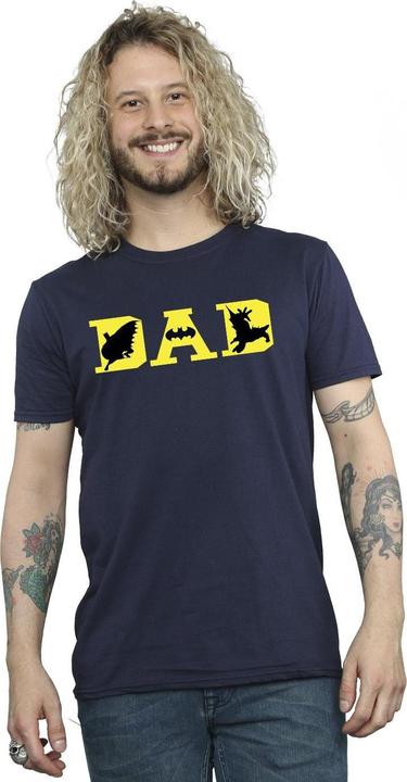 Immagine prodotto Batman Dad With Bat Icons Maglietta Uomo (4XL)