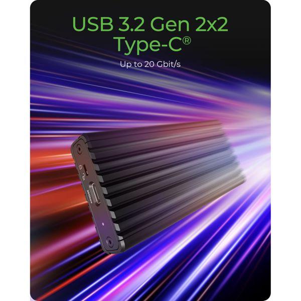 Actual product image Icy Box Externes Gehäuse IB-1917M-C32a M.2 (M.2 2260, M.2 2242, M.2 2280, M.2 2230)