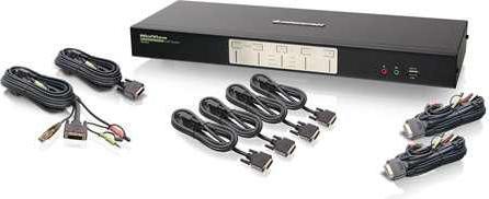 Produktbild Iogear GCS1924, KVM Switch, 4 Port, DualView Mini DisplayPort