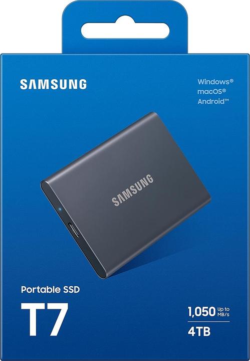 Produktbild Samsung Portable T7 Titan Grey (4 TB)