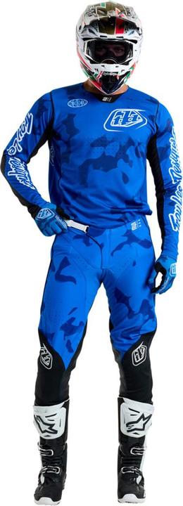 Actual product image Troy Lee Designs SE Pro Pant, Blotted, bright blue, 28 (28)