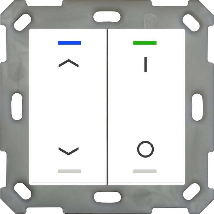 Immagine prodotto MDT BE-TAL55T2.C1 Pulsante Luce 55 2-gang RGB-W Temp. bianco puro gl. Jal./Switching