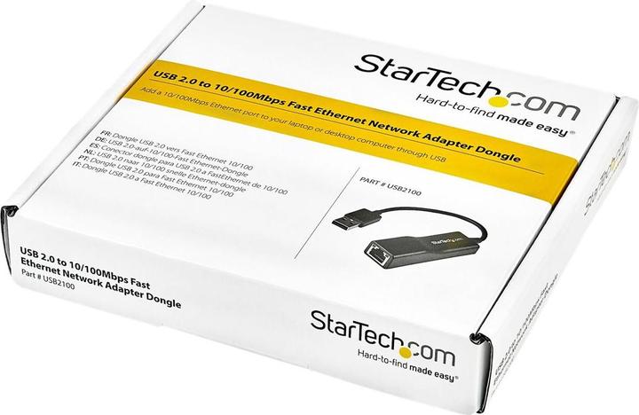 Image du produit StarTech USB 2.0 to 10/100 Fast Network Adapter (USB, RJ45 (1x))