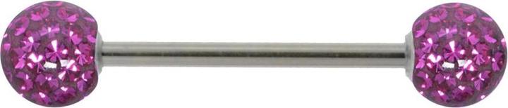 Bijouteria Zungenpiercing (Kristall, Chirurgenstahl 316L, Epoxiharz)