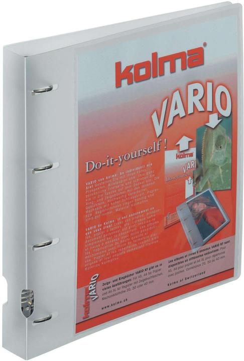 Image du produit Kolma Livret de présentation Vario A4 XL 4 anneaux hauteur de remplissage 3 cm incolore (A4, 41 mm, 1 pièce(s))