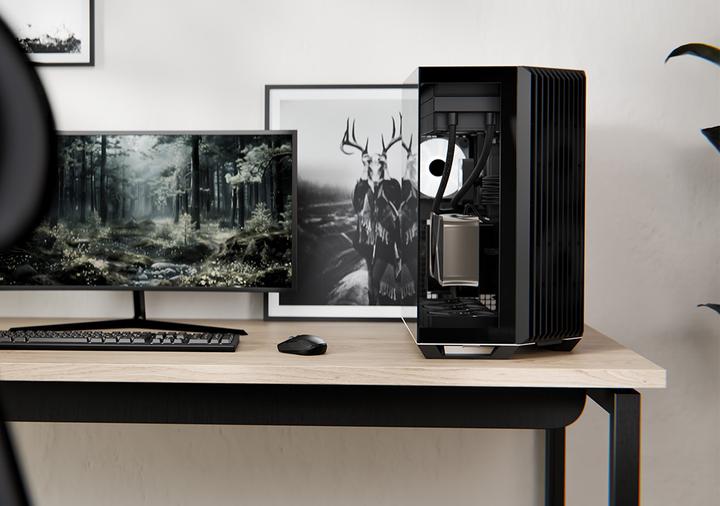 Actual product image APNX V1 PC case, midi tower, ATX, tempered glass - black (ATX, Mini-ITX, mATX)
