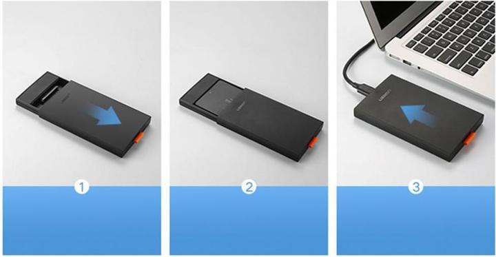 Immagine prodotto Ugreen Custodia per harddisk USB 3.0 SATA SSD con cavo MicroUSB 3.0 (2.5")