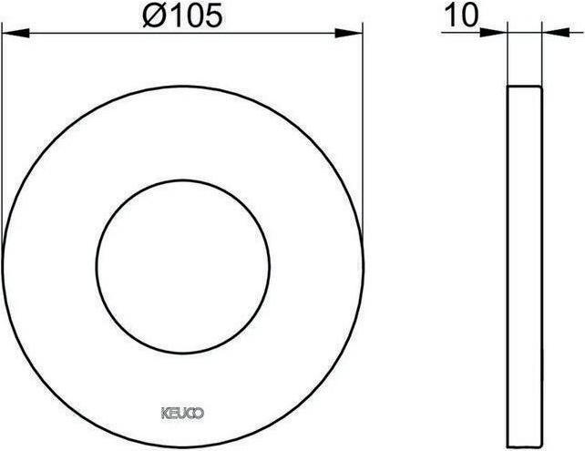 Produktbild Keuco Wandrosette IXMO f IXMO Therm-Arm ES-fin