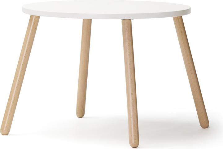 Actual product image Kids Concept Table and two stools, white (Kids table)